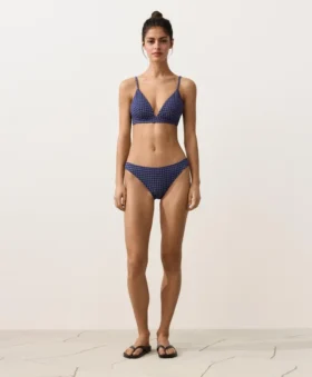 Bikinioberteil im Gingham-Muster