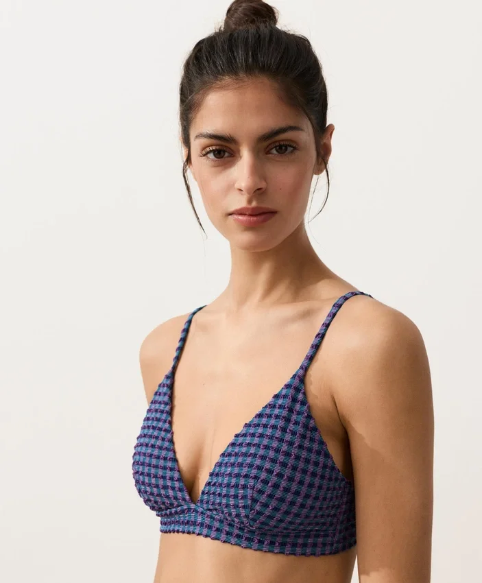 Bikinioberteil im Gingham-Muster Bikinioberteil im Gingham-Muster
