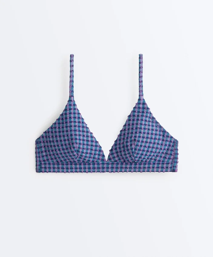 Bikinioberteil im Gingham-Muster Bikinioberteil im Gingham-Muster