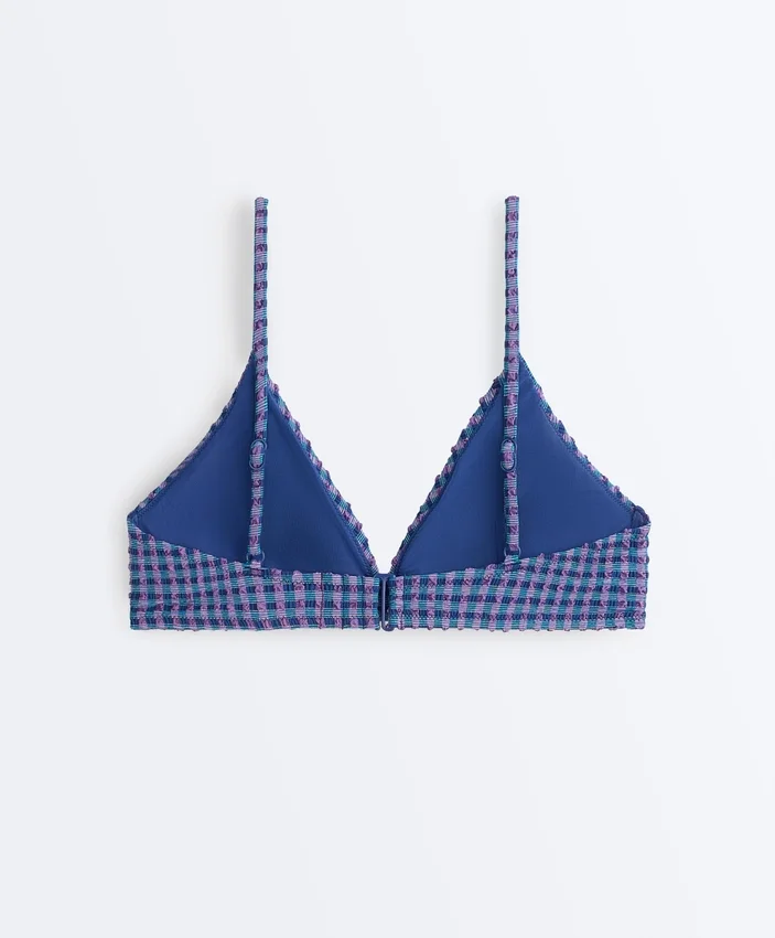 Bikinioberteil im Gingham-Muster Bikinioberteil im Gingham-Muster