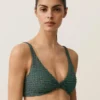 Bikinioberteil mit Neckholder und Vichy-Karomuster Bikinioberteil mit Neckholder und Vichy-Karomuster