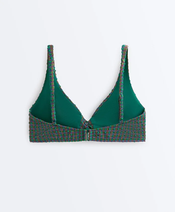 Bikinioberteil mit Neckholder und Vichy-Karomuster Bikinioberteil mit Neckholder und Vichy-Karomuster