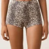 Bikinis mit Schlangenprint und hoher Taille Bikinis mit Schlangenprint und hoher Taille