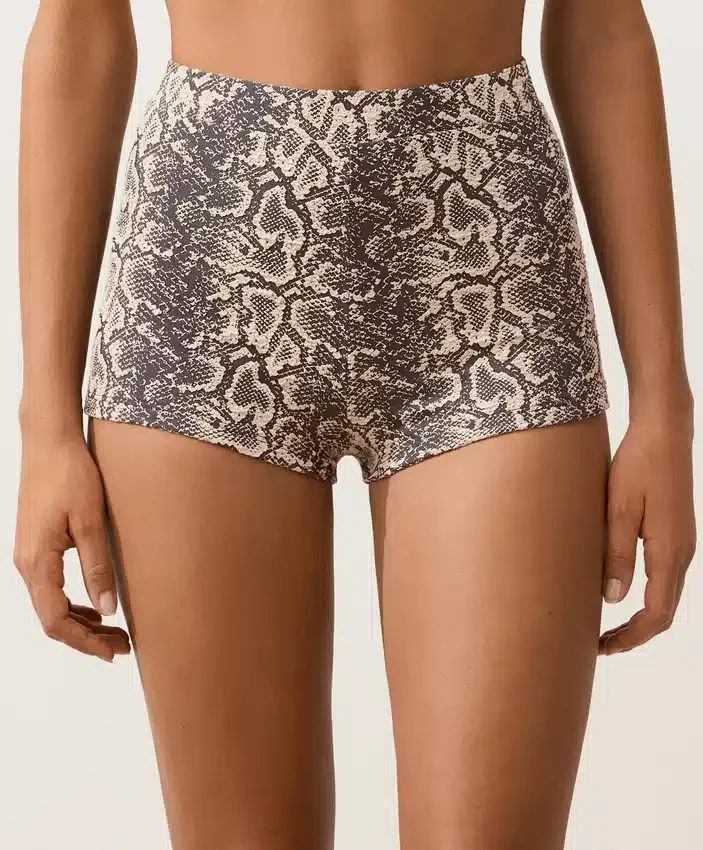 Bikinis mit Schlangenprint und hoher Taille Bikinis mit Schlangenprint und hoher Taille