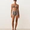 Bikinis mit Schlangenprint und hoher Taille Bikinis mit Schlangenprint und hoher Taille