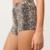 Bikinis mit Schlangenprint und hoher Taille Bikinis mit Schlangenprint und hoher Taille