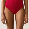 Bikinis-Slip mit hoher Taille und Waffelstruktur Bikinis-Slip mit hoher Taille und Waffelstruktur
