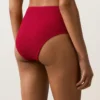 Bikinis-Slip mit hoher Taille und Waffelstruktur Bikinis-Slip mit hoher Taille und Waffelstruktur