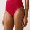 Bikinis-Slip mit hoher Taille und Waffelstruktur Bikinis-Slip mit hoher Taille und Waffelstruktur