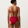 Bikinis-Slip mit hoher Taille und Waffelstruktur Bikinis-Slip mit hoher Taille und Waffelstruktur