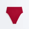 Bikinis-Slip mit hoher Taille und Waffelstruktur Bikinis-Slip mit hoher Taille und Waffelstruktur