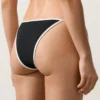 Bikinis-Slip mit mittlerer Bedeckung, Bindebändern und Kontrastbesatz
