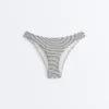 Bikinis-Slip mit mittlerer Bedeckung im U-Cut-Schnitt aus Jacquard mit Polka-Dot-Muster Bikinis-Slip mit mittlerer Bedeckung im U-Cut-Schnitt aus Jacquard mit Polka-Dot-Muster