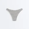 Bikinis-Slip mit mittlerer Bedeckung im U-Cut-Schnitt aus Jacquard mit Polka-Dot-Muster Bikinis-Slip mit mittlerer Bedeckung im U-Cut-Schnitt aus Jacquard mit Polka-Dot-Muster