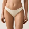 Bikinis-Slip mit mittlerer Bedeckung, U-Ausschnitt und Crinkle-Stoff Bikinis-Slip mit mittlerer Bedeckung, U-Ausschnitt und Crinkle-Stoff