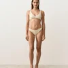 Bikinis-Slip mit mittlerer Bedeckung, U-Ausschnitt und Crinkle-Stoff Bikinis-Slip mit mittlerer Bedeckung, U-Ausschnitt und Crinkle-Stoff