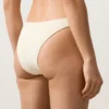 Bikinis-Slip mit mittlerer Bedeckung, U-Ausschnitt und Crinkle-Stoff Bikinis-Slip mit mittlerer Bedeckung, U-Ausschnitt und Crinkle-Stoff