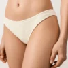 Bikinis-Slip mit mittlerer Bedeckung, U-Ausschnitt und Crinkle-Stoff Bikinis-Slip mit mittlerer Bedeckung, U-Ausschnitt und Crinkle-Stoff