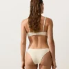 Bikinis-Slip mit mittlerer Bedeckung, U-Ausschnitt und Crinkle-Stoff Bikinis-Slip mit mittlerer Bedeckung, U-Ausschnitt und Crinkle-Stoff