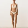 Bikinis-Slip mit mittlerer Bedeckung, U-Ausschnitt und Häkelstoff mit Bubble-Struktur Bikinis-Slip mit mittlerer Bedeckung, U-Ausschnitt und Häkelstoff mit Bubble-Struktur