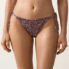 Bikinis-Slip mit mittlerer Bedeckung und Smok-Bindebändern Bikinis-Slip mit mittlerer Bedeckung und Smok-Bindebändern