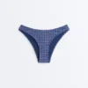 Bikinis-Slip mit mittlerer Bedeckung und U-Ausschnitt im Gingham-Muster Bikinis-Slip mit mittlerer Bedeckung und U-Ausschnitt im Gingham-Muster