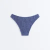 Bikinis-Slip mit mittlerer Bedeckung und U-Ausschnitt im Gingham-Muster Bikinis-Slip mit mittlerer Bedeckung und U-Ausschnitt im Gingham-Muster