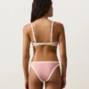 Bikinis-Slip mit U-Ausschnitt, mittlerer Bedeckung und Kontrastbesatz Bikinis-Slip mit U-Ausschnitt, mittlerer Bedeckung und Kontrastbesatz