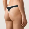 Bikinis-Slips im U-Cut-Stil mit kontrastfarbener Paspel