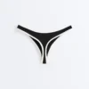 Bikinis-Slips im U-Cut-Stil mit kontrastfarbener Paspel