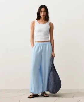 Bloomer-Hose aus 100 % Leinen