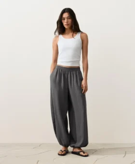 Bloomer-Hose aus 100 % Leinen