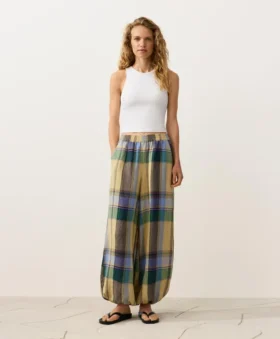 Bloomer-Hose aus 100 % Leinen