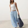 Bloomer-Hose aus 100 % Leinen