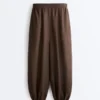 Bloomer-Hose aus 100 % Leinen