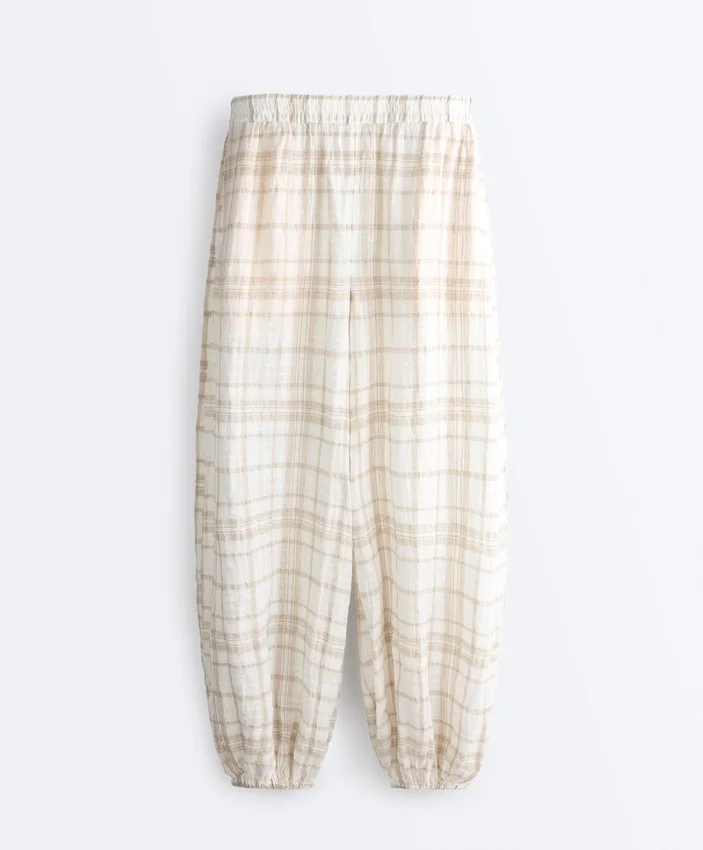 Bloomer-Hose aus Leinen- und Lyocell-Mischgewebe Bloomer-Hose aus Leinen- und Lyocell-Mischgewebe