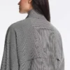 Bomberjacke aus Lyocell-Mischung mit Gingham-Muster Bomberjacke aus Lyocell-Mischung mit Gingham-Muster
