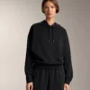 Boxy-Hoodie aus gebürstetem Modal Boxy-Hoodie aus gebürstetem Modal