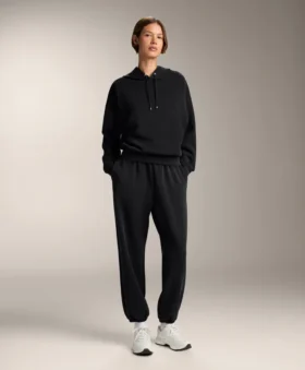 Boxy-Hoodie aus gebürstetem Modal