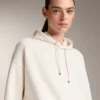 Boxy-Hoodie aus gebürstetem Modal Boxy-Hoodie aus gebürstetem Modal