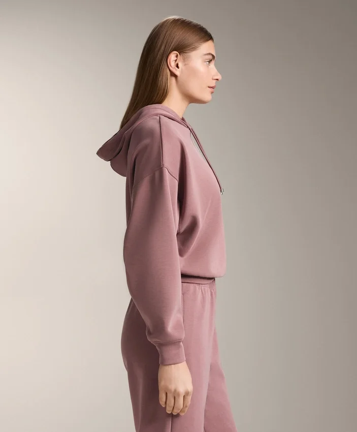 Boxy-Hoodie aus gebürstetem Modal Boxy-Hoodie aus gebürstetem Modal