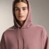 Boxy-Hoodie aus gebürstetem Modal Boxy-Hoodie aus gebürstetem Modal
