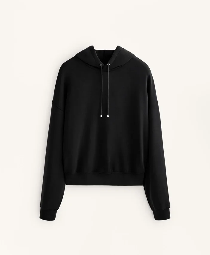 Boxy-Hoodie aus gebürstetem Modal Boxy-Hoodie aus gebürstetem Modal