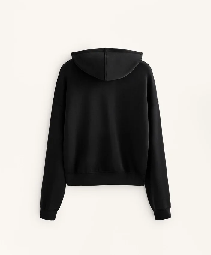 Boxy-Hoodie aus gebürstetem Modal Boxy-Hoodie aus gebürstetem Modal