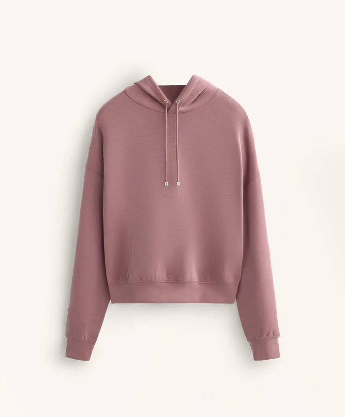 Boxy-Hoodie aus gebürstetem Modal Boxy-Hoodie aus gebürstetem Modal