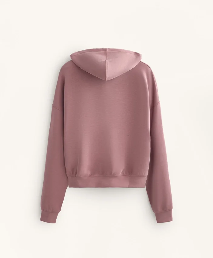 Boxy-Hoodie aus gebürstetem Modal Boxy-Hoodie aus gebürstetem Modal