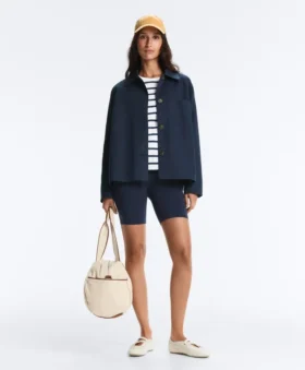 Taschenjacke aus Baumwollmischung