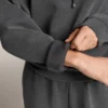 Boxy-Sweatshirt mit Kapuze aus gebürstetem Modal-Melange Boxy-Sweatshirt mit Kapuze aus gebürstetem Modal-Melange