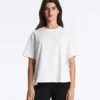Boxy-T-Shirt aus Baumwollmischung mit kurzen Ärmeln Boxy-T-Shirt aus Baumwollmischung mit kurzen Ärmeln