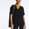 Boxy-T-Shirt aus Baumwollmischung mit kurzen Ärmeln Boxy-T-Shirt aus Baumwollmischung mit kurzen Ärmeln
